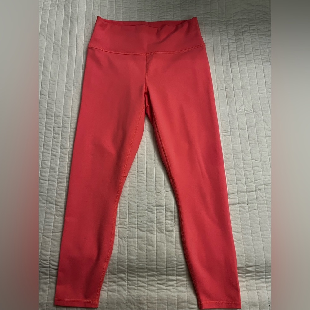 Fabletics Define PowerHold® High-Waisted 7/8 Legging in pop coral - Picture 3 of 6